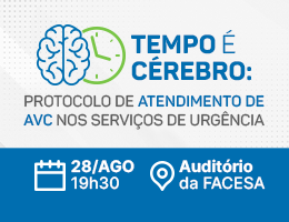PALESTRA – TEMPO É CÉREBRO: PROTOCOLO DE ATENDIMENTO DE AVC NOS SERVIÇOS DE URGÊNCIA